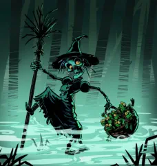<font color=gray>Undead Witch with a basket of toads</font>